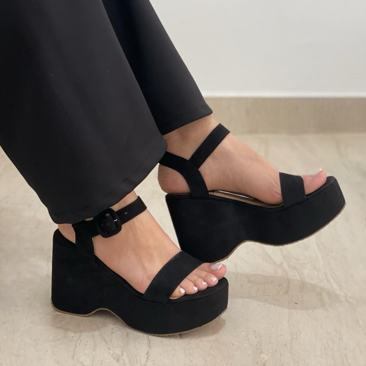 Sandalias de Plataforma en Nobuck