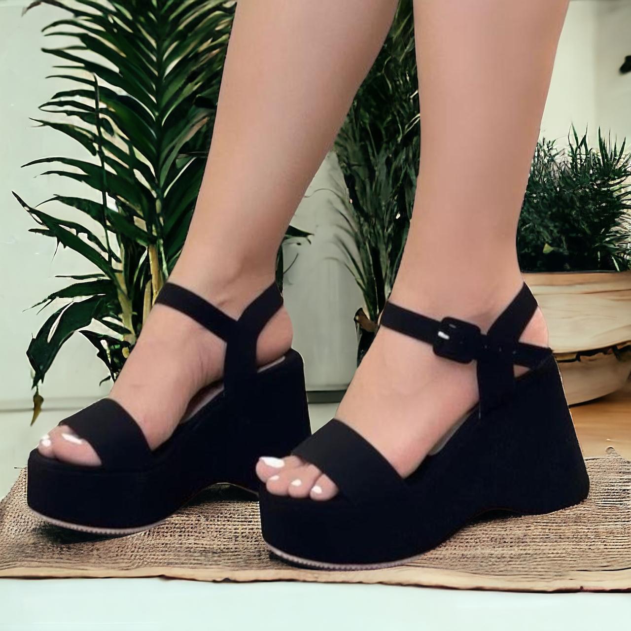 Sandalias de Plataforma en Nobuck