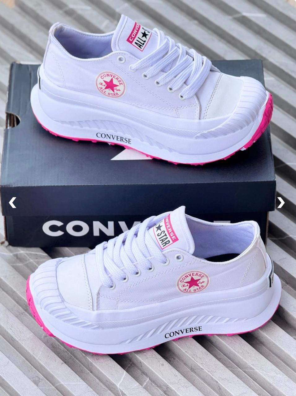 Tenis Converse Blanco–Rosado