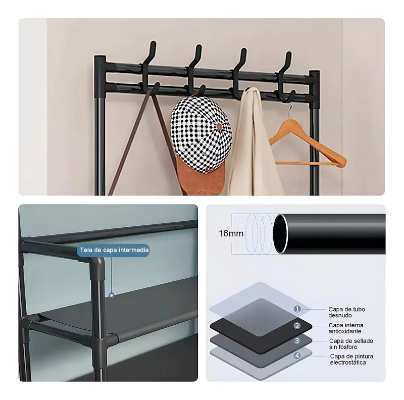 Zapatero Perchero Organizador 4n