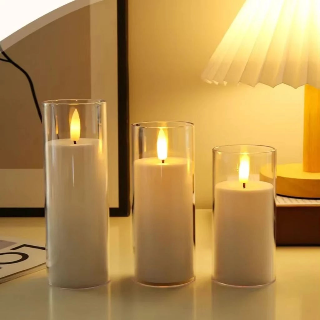Velas Decorativas Juego x3 SIN LLAMA
